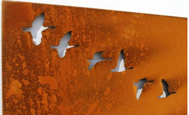 産業家の装飾のガチョウの金属の壁のCortenの鋼鉄金属の鳥の壁の芸術