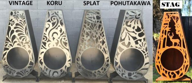 庭の景色のためのCortenの木製の非常に熱い鋼鉄Colonnaの屋外の暖炉