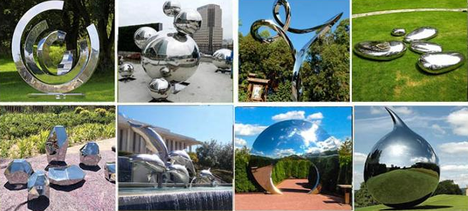 大きい現代的な球の形の金属球の庭の芸術の彫刻の外のOEM