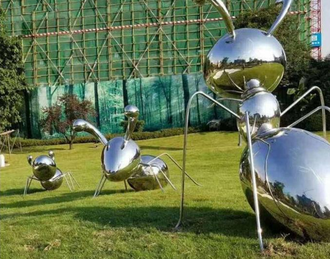 大型の庭の装飾の金属の動物の芸術のステンレス鋼の蟻の彫刻