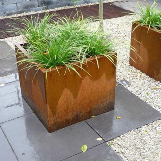 工場直接庭の植木鉢の金属の植物箱のCortenの鋼鉄プランター