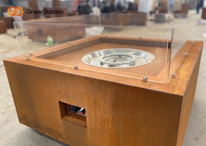 カスタマイズされたOutdoorlの木炭ブレジャ ガスのFirepit Cortenの鋼鉄ブレジャ テーブル