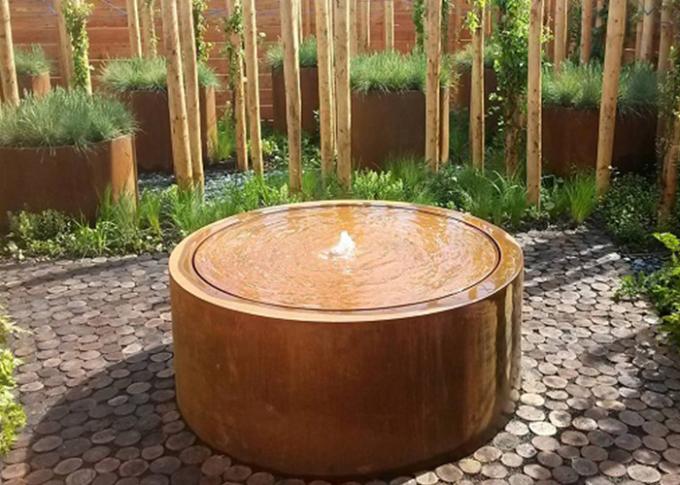 工場注文のCortenの鋼鉄滝水噴水の金属水特徴