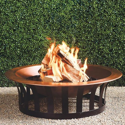 鋼鉄テラスの火ピット木のFirepits 62*62*64cmを風化させるOEMの円形