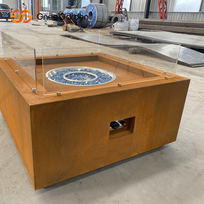屋外のさびた Corten の風化の鋼鉄火ピット OEM ODM