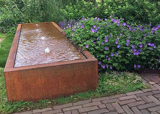 Cortenの屋外の装飾のための鋼鉄庭の噴水水特徴
