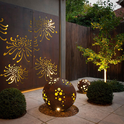 注文の装飾の金属の庭のプロダクト Corten の鋼鉄スクリーン パネルの耐候性