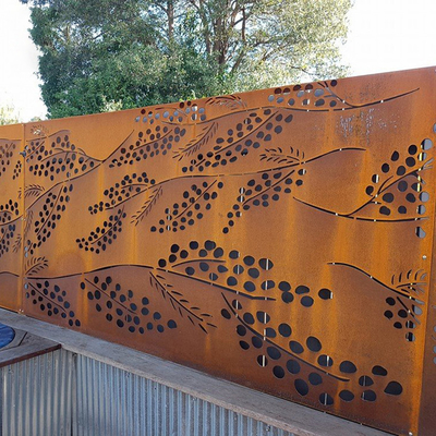 Corten 鋼鉄スクリーン パネルさびた装飾的な金属の庭の製品 OEM ODM
