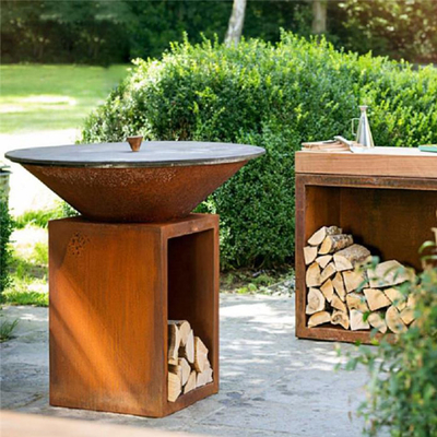 15Inch Prerustedの屋外の木炭BBQはピクニック キャンプの陶磁器のバーベキューのグリルを焼く