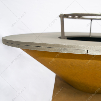 注文のサイズの正方形の Corten の鋼鉄 BBQ のグリルの装飾的な屋外のキャンプ