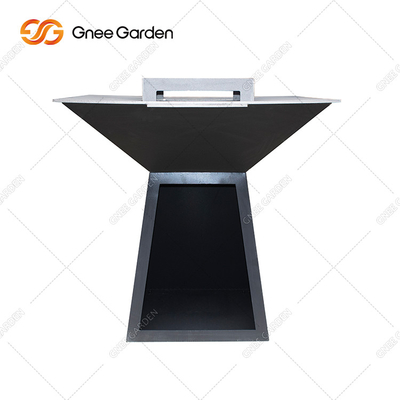 Corten Steel KD アウトドア BBQ ファイヤー ピット ラウンド プレ ラスト