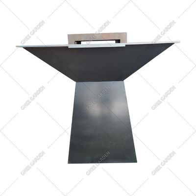 Corten Steel KD アウトドア BBQ ファイヤー ピット ラウンド プレ ラスト