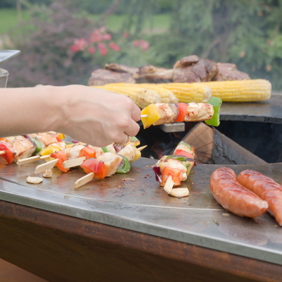 キャンプのピクニックのために燃えるCortenの鋼鉄屋外の火ピットの鋼鉄BBQのグリル