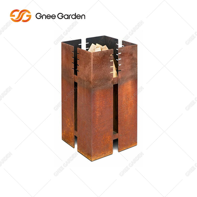 Corten の鋼鉄バーベキューの木炭グリルのテーブル 3mm の厚さ