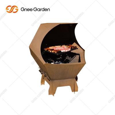 屋外党のための簡単な操作のCorten Iron BBQ木炭調理グリル