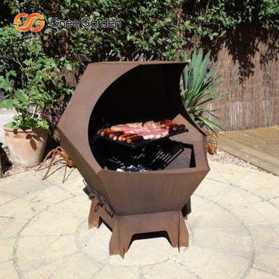 家党使用カスタマイズ可能なBBQの木炭グリル4mmの厚さ