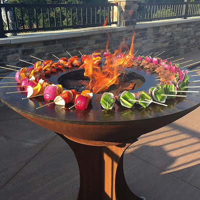 グリルを調理する木炭バーベキュー グリルの屋外の Corten の鋼鉄火ピット BBQ