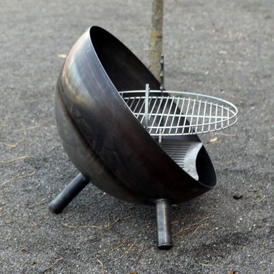 Cortenの金属の屋外の調理のグリルの木炭バーベキューのCortenの鋼鉄Bbqを燃やす木