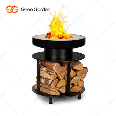 錆びた前に屋外のテラスBBQの火ピットのグリルのテーブルのCortenの鋼鉄