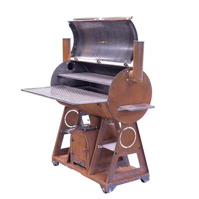 グリルを調理する屋外のCortenの鋼鉄火ピットBBQのキャンプの調理用ストーブ