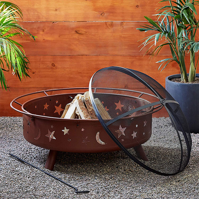 火ピットのCortenの鋼鉄Firebowl鋼鉄3mmの厚さを押すカスタマイズされた金属