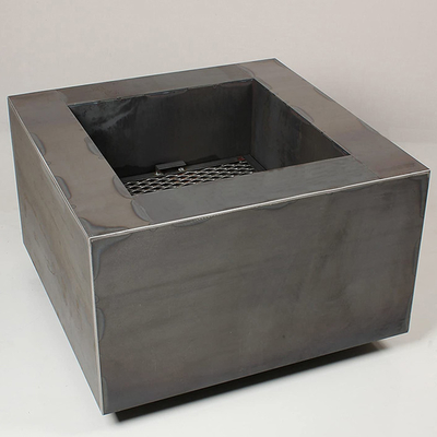 屋外の木製の非常に熱い正方形の金属の火ピット600 x 600 X H500mm