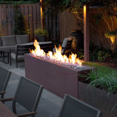 火ピットの大きい篝火の木製のストーブのCortenの屋外のキャンプの鋼鉄Firepit