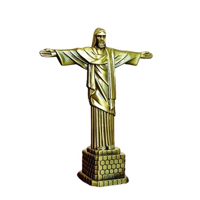 12インチの鋳鉄の宗教の屋外の金属の彫刻の家の装飾