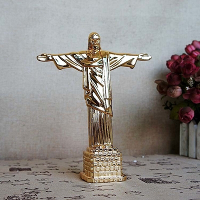 12インチの鋳鉄の宗教の屋外の金属の彫刻の家の装飾