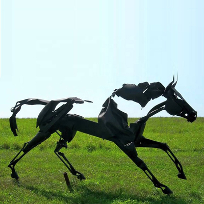 空の実物大の馬の金属の景色のための屋外の彫刻の概要