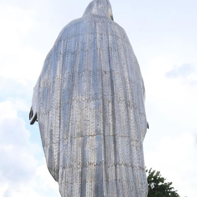 宗教彫像手34フィートは支えがない屋外の金属の彫刻のメリー制作した