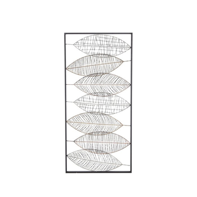 22x46は型の金属の葉の壁の芸術の贅沢な3D家の装飾をじりじり動かす