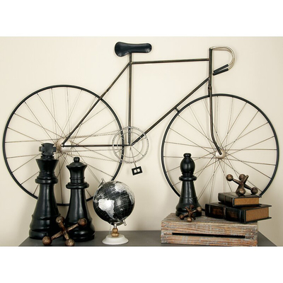 居間のための59インチの鉄の金属の壁の芸術の装飾の金属の自転車の壁の芸術
