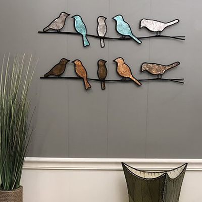 Gneeの庭6&quot;は高さの現代的な金属の鳥の壁屋内を彫る