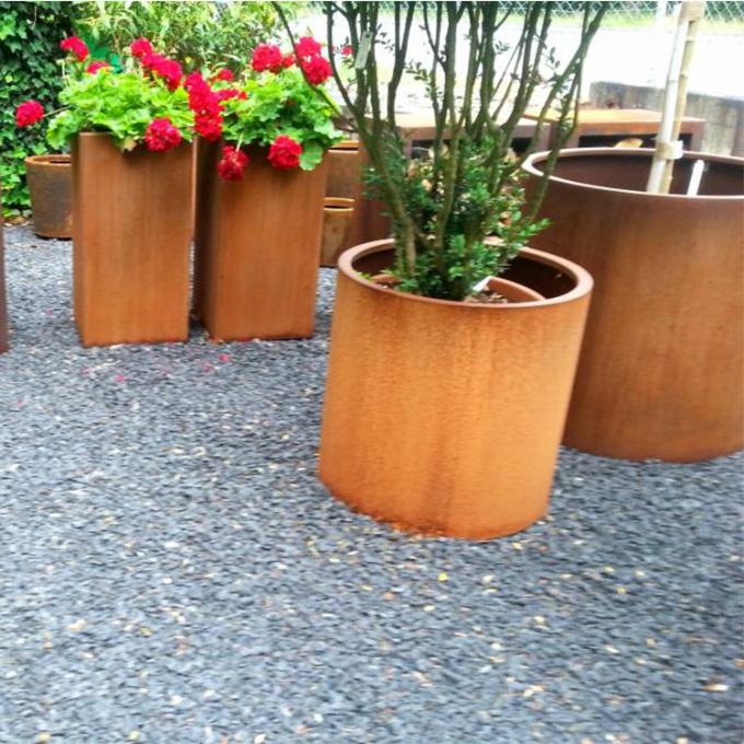 錆ついたプランター庭の装飾の植木鉢/Cortenの鋼鉄錆ついたプランターをcorten