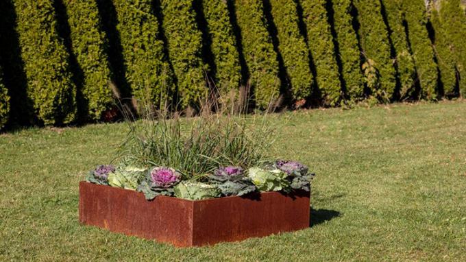 注文の屋外の植木鉢プランター大きい金属の大きい庭箱プランターCortenの鋼鉄庭のエッジング