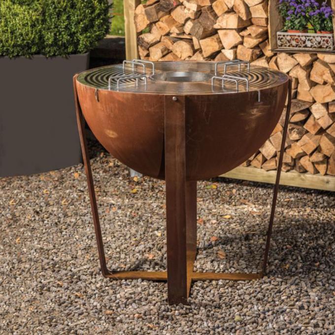 鋼鉄BBQをcorten