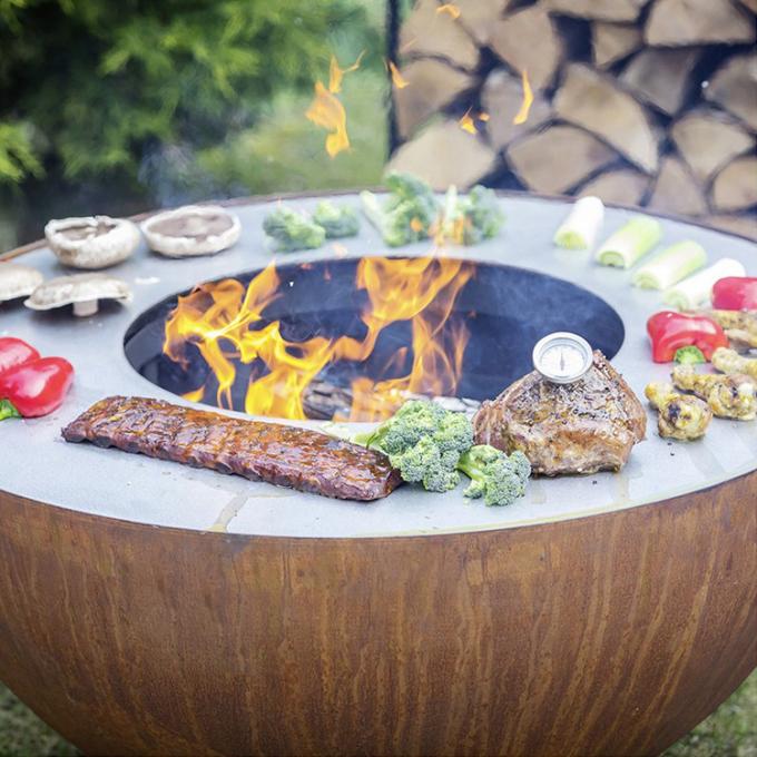 木製の非常に熱いバーベキューのブレジャCorten鋼鉄無煙Firepit Bbq