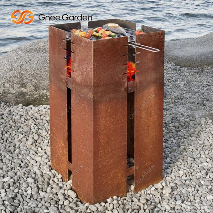 Cortenの鋼鉄BBQのグリル:裏庭の調理の最も最近の傾向
