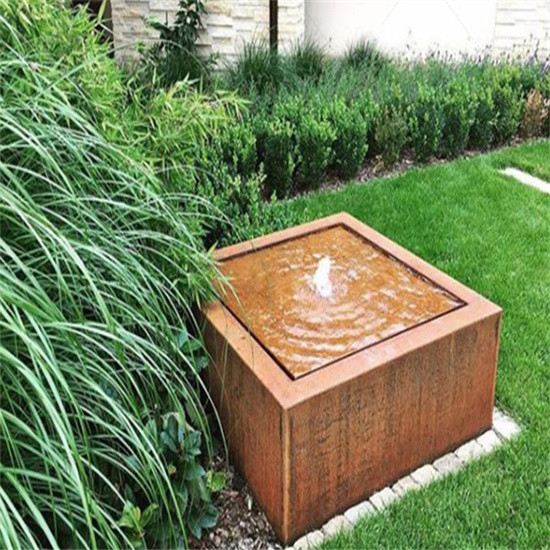 鋼鉄水噴水をcorten