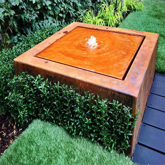 鋼鉄水噴水をcorten
