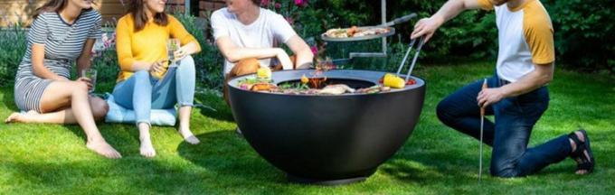 屋外の調理のCortenの鋼鉄Bbqのグリルの装飾的な屋外のキャンプのCortenの鋼鉄火ピットのグリル