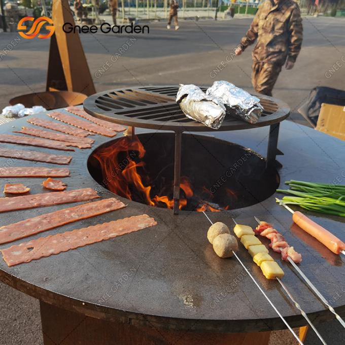家族および友人のCortenの鋼鉄BBQの鋼鉄屋外の錆のCortenの鋼鉄グリルのBraseroのバーベキューのグリル