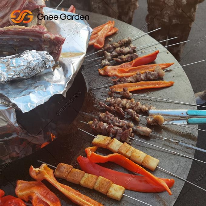 グリルの屋外の庭の錆のCortenの鋼鉄火ピットBBQを調理して包装サービスを焼きなさい