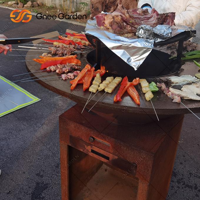 版を調理する屋外の調理のグリルの屋外のCortenの鋼鉄庭の火ピットBBQ