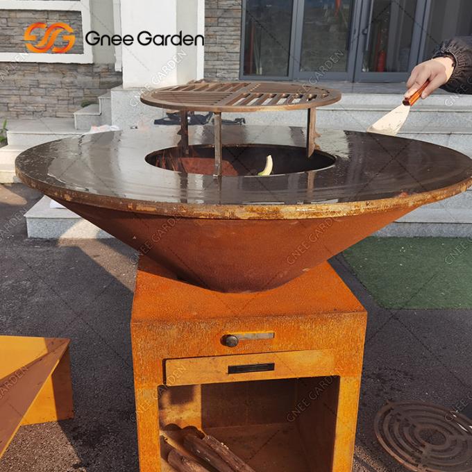 版を調理する屋外の調理のグリルの屋外のCortenの鋼鉄庭の火ピットBBQ