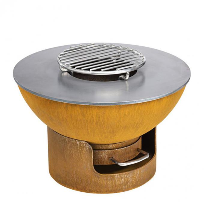 屋外の庭の錆のCortenの鋼鉄BBQ GN-BBQ-214の頑丈な屋外の調理のグリル