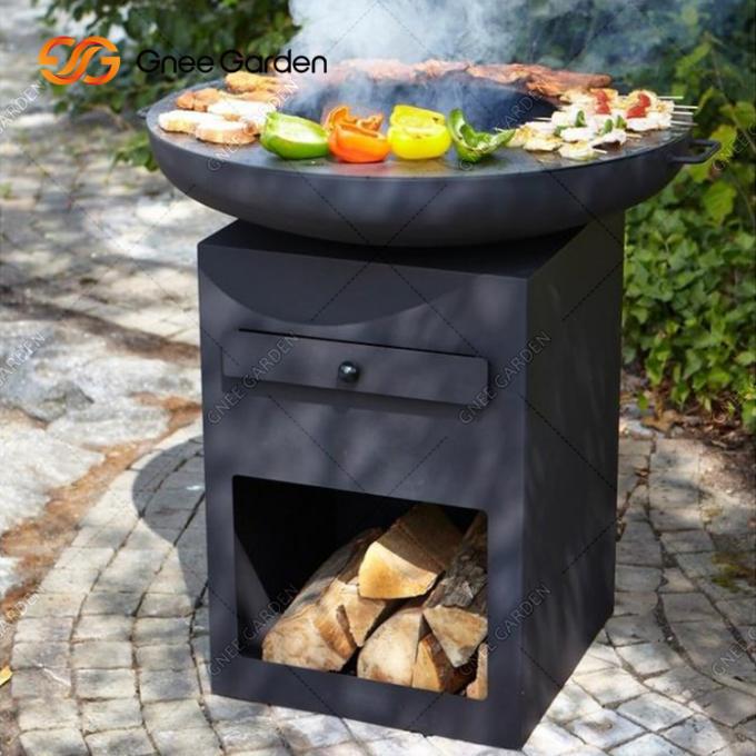 家のバーベキューのグリルのCortenの鋼鉄木炭喫煙者のバーベキューの裏庭の暖炉のCortenの鋼鉄BBQのグリル