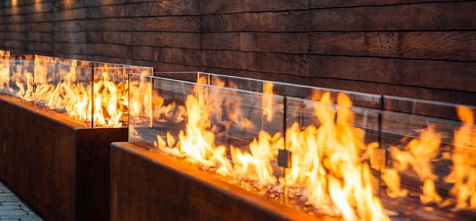 火ピットの大きい篝火の木製のストーブのCortenの屋外のキャンプの鋼鉄Firepit