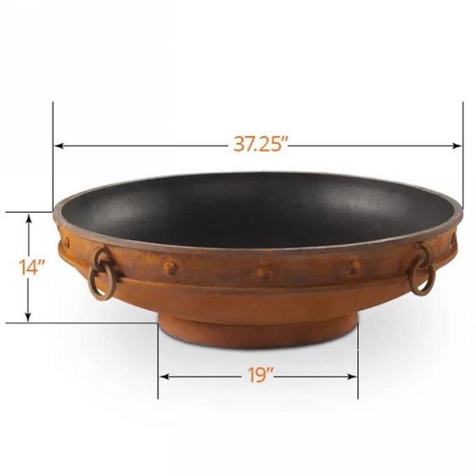 現代暖炉の屋外の暖房のCortenの鋼鉄木製の非常に熱い火ピットの庭屋外のFirepit